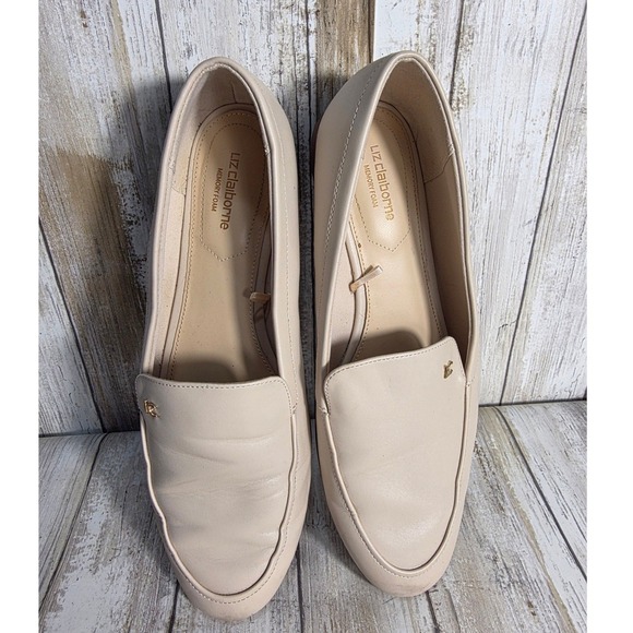 Liz Claiborne Women's Beige Loafers Memory Foam Flats Shoes Size 8.5 - Picture 2 of 8